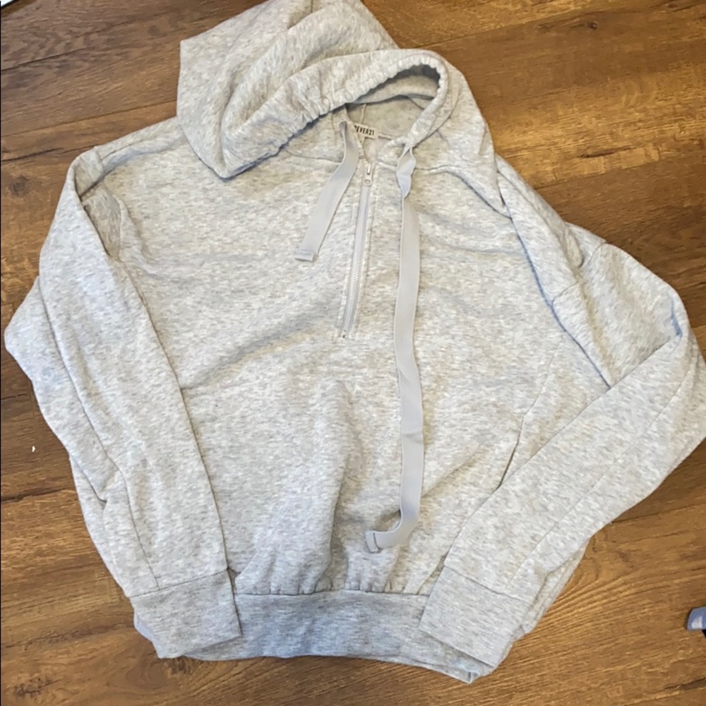 gray hoodie